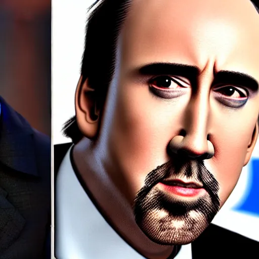 Prompt: hybrid senn penn and nicholas cage