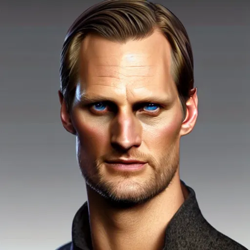 Prompt: alexander skarsgard, cg animation, riot entertainment realistic, character select portrait, by artgerm, greg rutkowski, alphonse mucha, 3 d