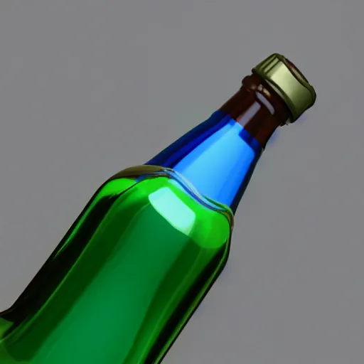 Prompt: A galaxy in a glass bottle, octane render, ultra realistic