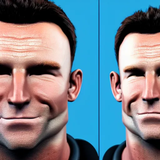 Image similar to concept art of billy herrington from Gachimuchi full round face, short smile, golden hour, medium shot, mid-shot, highly detailed, trending on Artstation, Unreal Engine 4k