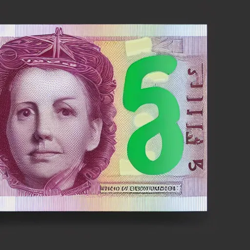 Prompt: concept design £ 5 0 note for the year 2 0 3 3