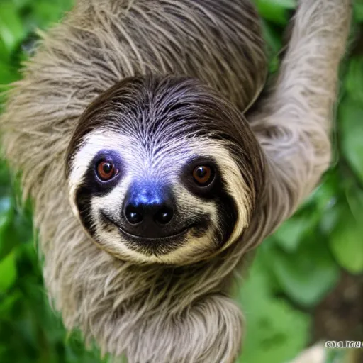 Image similar to photo of a sloth-dog