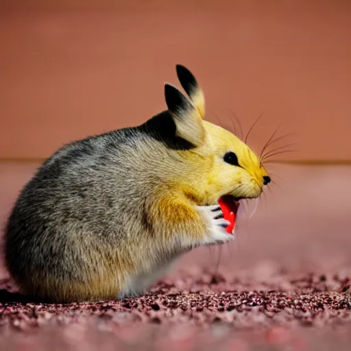 Prompt: pika sneezing