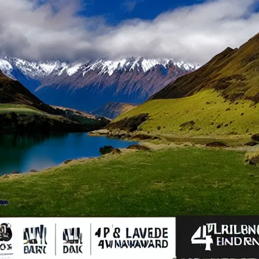 Prompt: New zealand landscape beautiful lord of the rings award-winning 4k