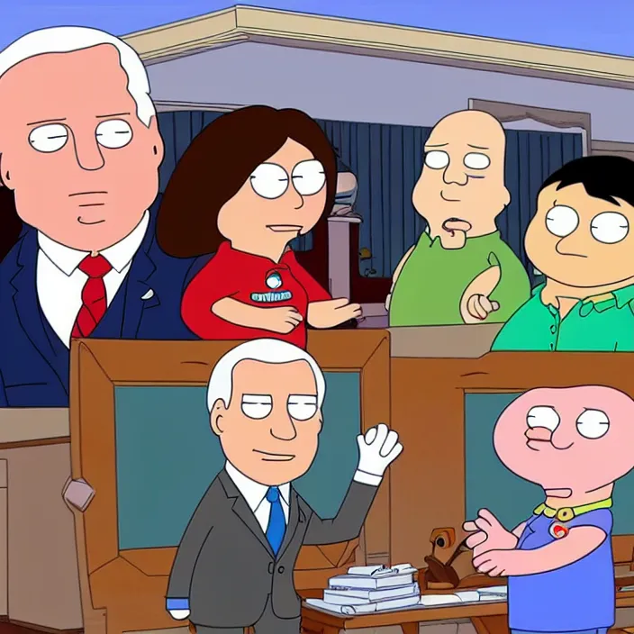 Image similar to joe biden in the tv show family guy