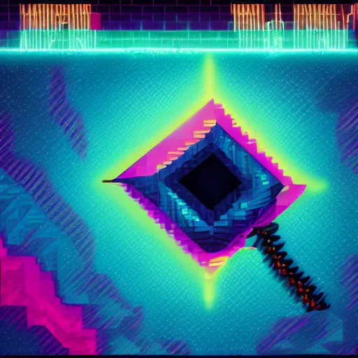 Image similar to shaphire gem, epic retrowave art, trending on art station