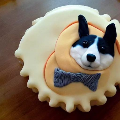 Image similar to corgi cake