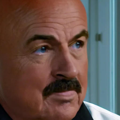 Image similar to dr. phil looking in through window, photography, high detail, tv star dr. phil, window