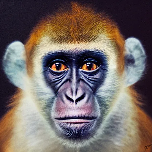 Image similar to monkey portrait