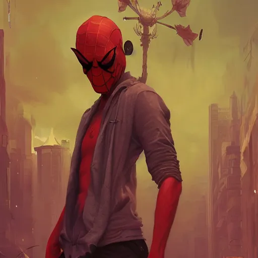 Image similar to highly detailed portrait spider joker gta v, stephen bliss, unreal engine, fantasy art by greg rutkowski, loish, rhads, ferdinand knab, makoto shinkai and lois van baarle, ilya kuvshinov, rossdraws, tom bagshaw, global illumination, radiant light, detailed and intricate environment