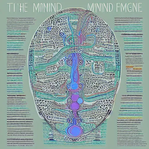 Image similar to the concept of the mind, visualized by intelligent machines