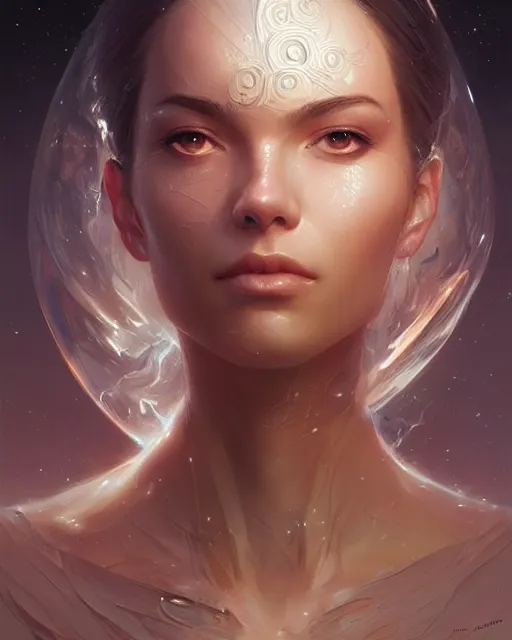 Image similar to portrait of the universe in an eye, elegant, real life skin, intricate, high detailed, artstation, concept art, smooth, sharp focus, art by artgerm and greg rutkowski