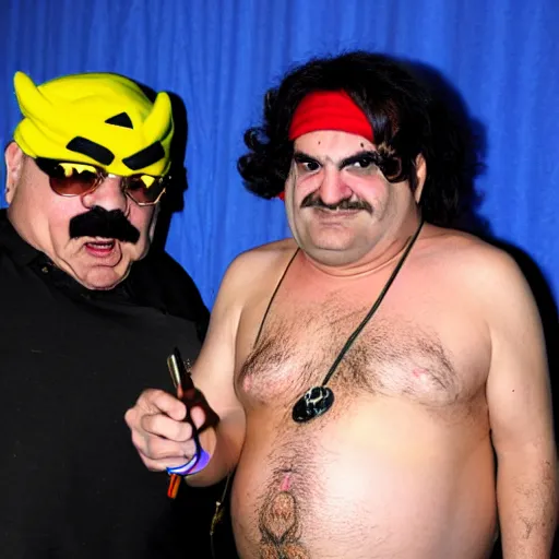 Image similar to Full-Cosplay Wario, played by Ron Jeremy, 2011 Comic-Con, blog-photo