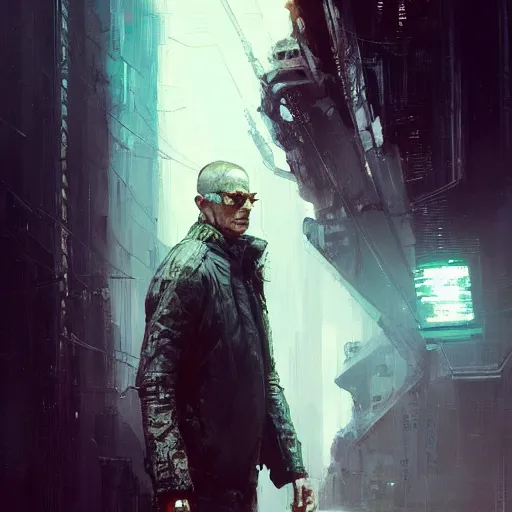 Image similar to evil ai, neuromancer, painted by stanley lau, painted by greg rutkowski, painted by stanley artgerm, digital art, trending on artstation