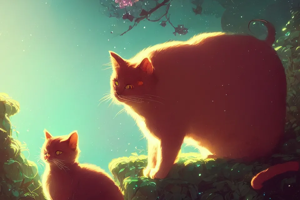 Image similar to beautiful render of cute cat, by victo ngai and andreas rocha and greg rutkowski, trending on artstation, unreal engine, 8 k hd wallpaperjpeg artifact, blur, artfact