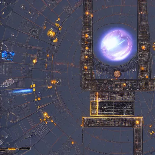 Image similar to a space junkyard forming a tilted disk in black starless space, a graveyard of space stations and giant space structures, dark sci - fi game map with solid black background