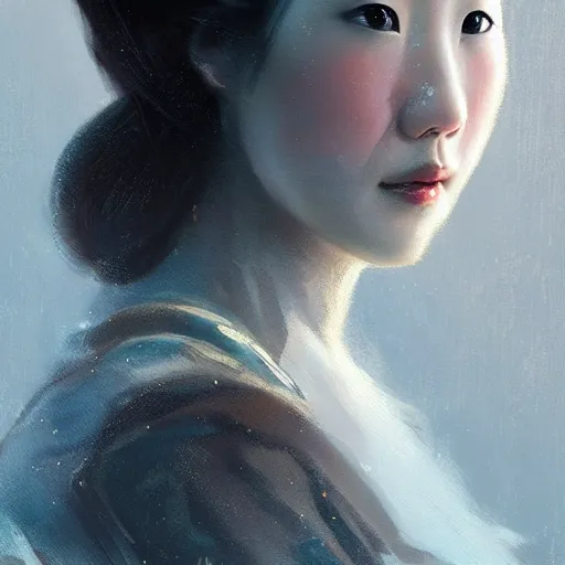 Prompt: A portrait of a Chinese beauty in her 80’s, star wars art, art by greg rutkowski, matte painting, trending on artstation