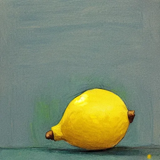 Prompt: an angry lemon