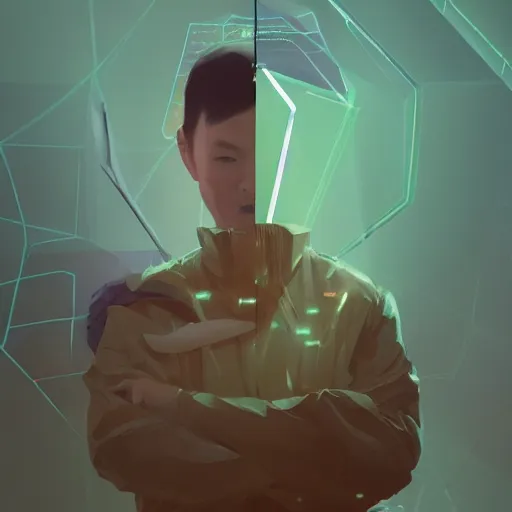 Image similar to decision framework of an blockchain artist, strong pixar concentrated scientist, volumetric lighting, dynamic composition, art by sachin teng and sergey kolesov and ruan jia and heng z, scifi, fantasy, hyper detailed, ultra realistic, sharp focus, wildlife photography, national geographic, octane render, concept art