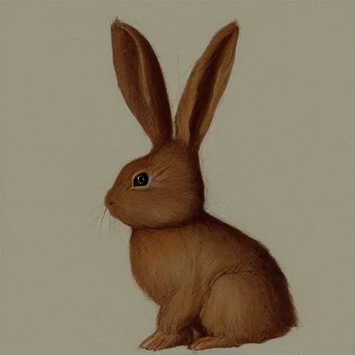 Image similar to rabbit leonardo da vinci study c 1 0. 0