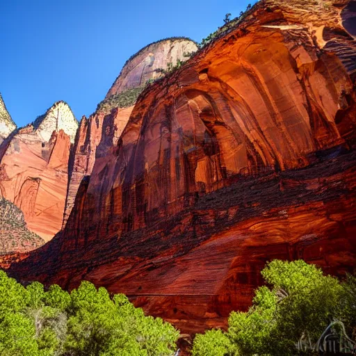 Prompt: Probably the easiest shot you can take in Zion and arguably the best spot! Zion National Park