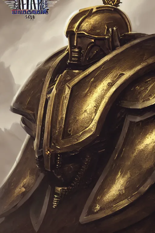 Image similar to armor portrait heros warhammer 4 0 k horus heresy fanart - the primarchs emperor by johannes helgeson animated with vfx concept artist & illustrator global illumination ray tracing hdr fanart arstation zbrush central hardmesh 8 k octane renderer comics stylized