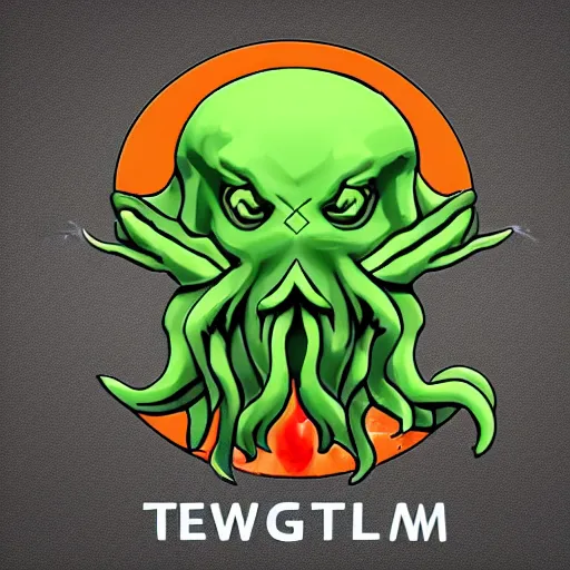 Prompt: new Telegram logo, logo design, Cthulhu, logo design, Cthulhu queen