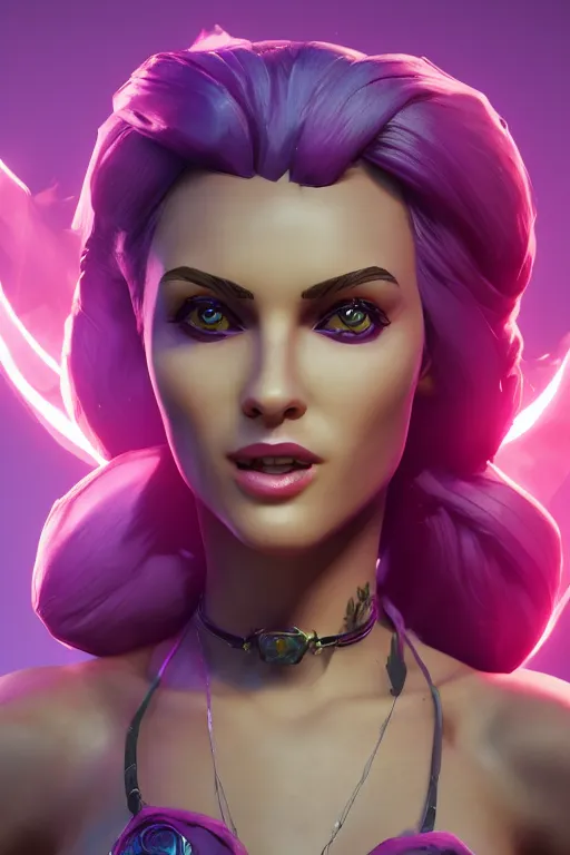 epic lady portrait stylized as fornite style game | Stable Diffusion ...