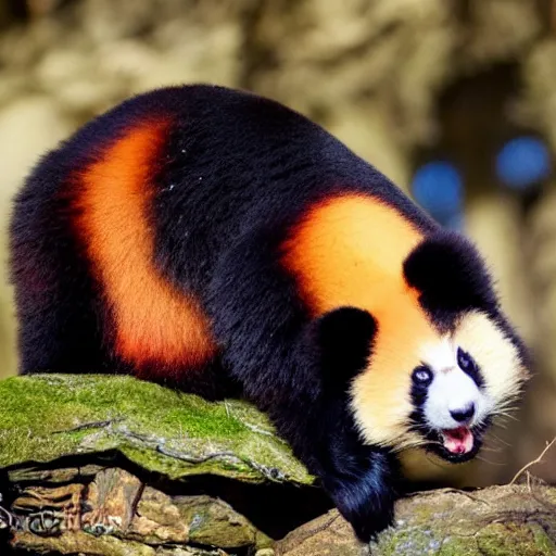 Image similar to adorable crimson panda