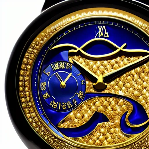 Image similar to hyper realistic watch face macro chinese numerals, van cleef and arpels, photorealistic, photograph, macro