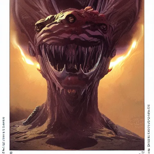 Prompt: creature made of whirlwind with bright glowing eyes, fluid, smooth, crazy, high contrast, sharpness, dramatic, by greg rutkowski and siudmak and richard corben and moebius