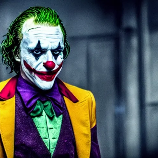 Image similar to film still of Rupert Grint as joker in the new Joker movie