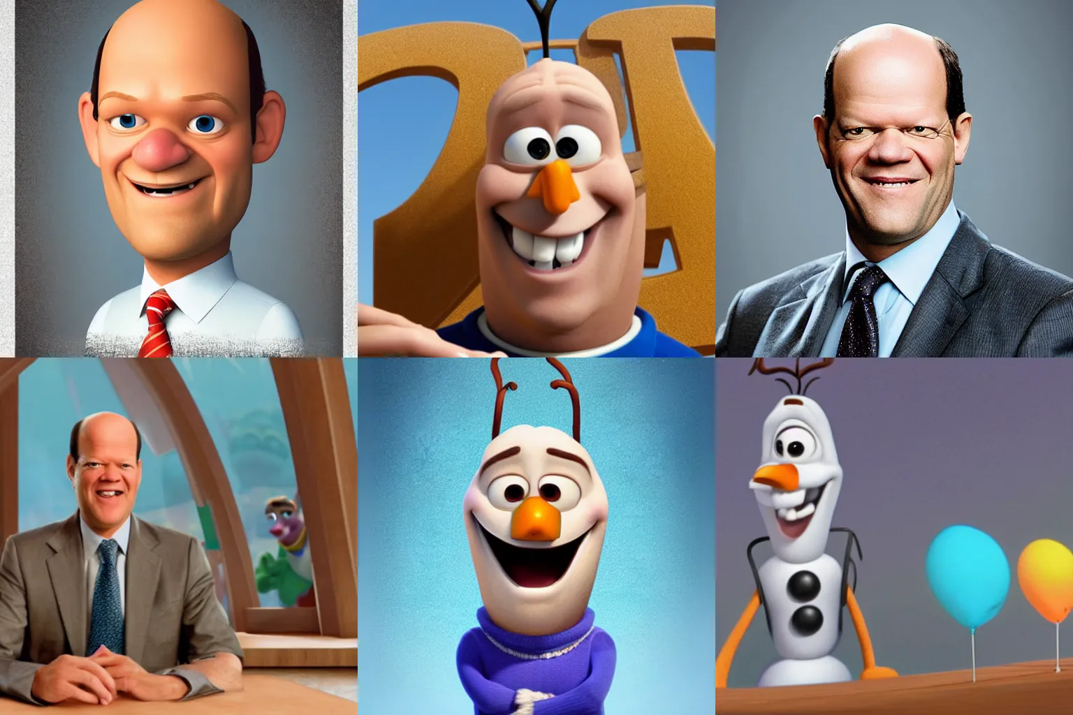 Prompt: Portrait Olaf Scholz as seen in Disney Pixar\'s Up (2009)