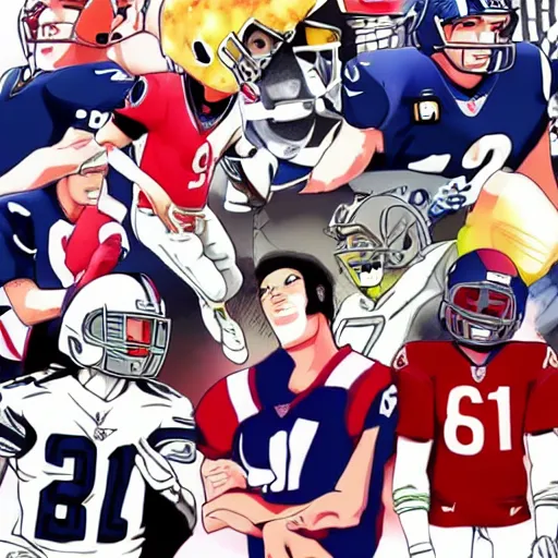 Image similar to nfl anime stills