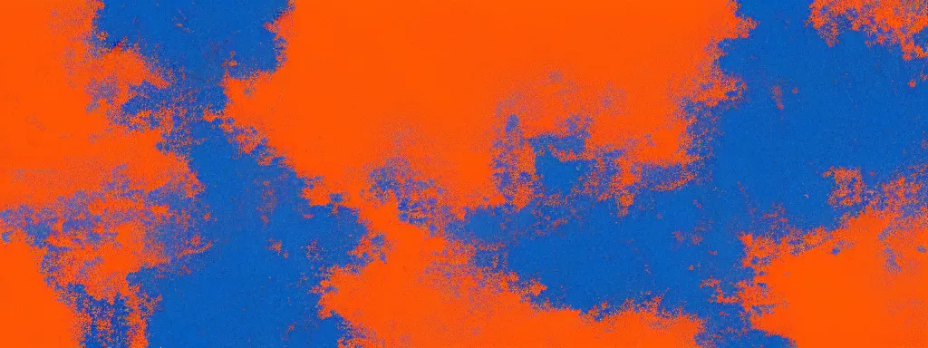 Image similar to depth of space, orange and blue color scheme, 4 k