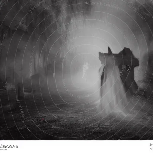 Image similar to ominous bedsheet ghost walking through the center of a battlefield, oil painting, gloomy misty atmosphere, symmetrical, full body image, highly ornate intricate details, very sharp photo,