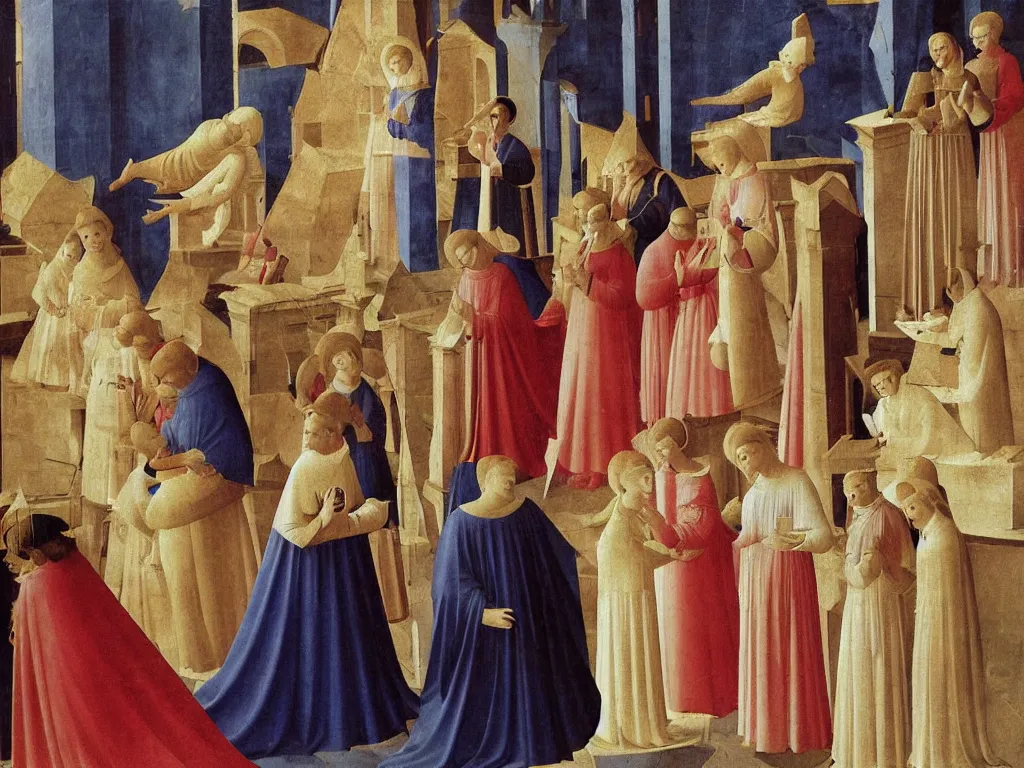 Image similar to Painting by Fra Angelico