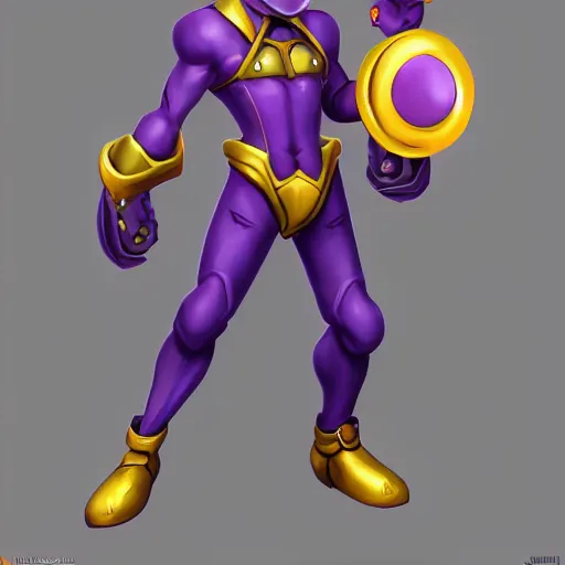 pro wrestler waluigi striking a menacing Jojo pose ,, Stable Diffusion