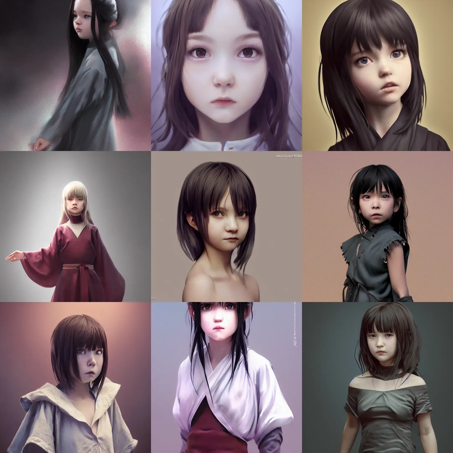 Image similar to Clothed.realistic style at CGSociety by WLOP,ilya kuvshinov,krenz cushart,Greg Rutkowski,trending on artstation.Zbrush sculpt colored,Octane render in Maya,Houdini VFX.Realistic fantasy cute young girl who is dark disciple,expressing joy,wearing mystic robe,silky hair, deep eyes.Oil painting.Cinematic dramatic atmosphere,sharp focus,soft volumetric studio lighting.