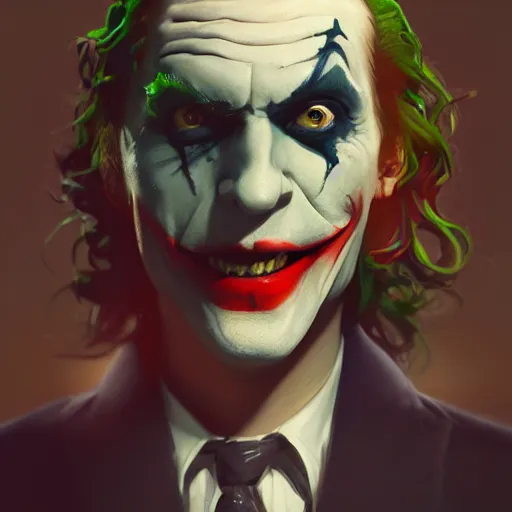 Prompt: a portrait of the joker, huggy wuggy from poppy playtime video game, fullbody, ultra high detailed, oil painting, greg rutkowski, charlie bowater, yuumei, yanjun cheng, unreal 5, daz, hyperrealistic, octane render, rpg portrait, dynamic lighting, fantasy art, beautiful face