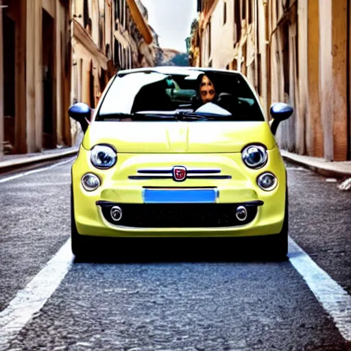 Image similar to fiat 5 0 0 supercar in rome