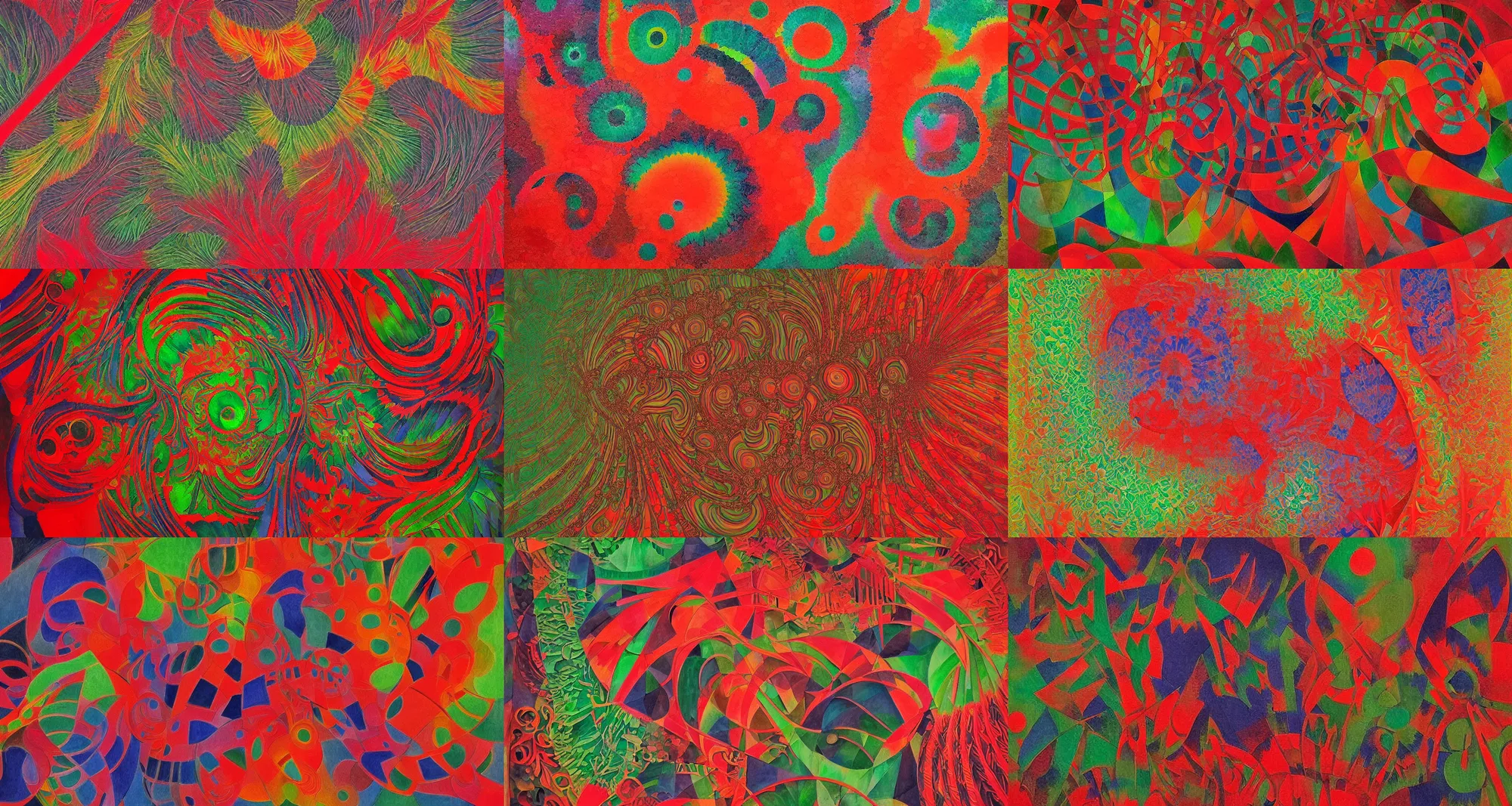 Prompt: Intricate mandelbulb fractal, Some rolling green and red colours by Sonia Delaunay and Noriyoshi Ohrai in Expressionist style, ink drawing, cgsociety, abstract fractal art, relief sculpture lit dramatically with deep shadows and bokeh