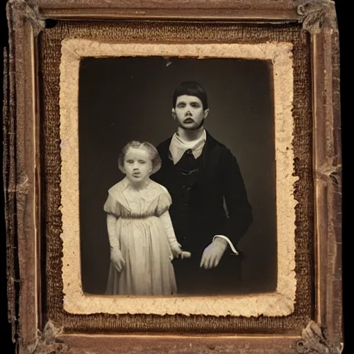 Prompt: photograph of a ghost in a 1 8 0 0 s family portrait, historical photograph