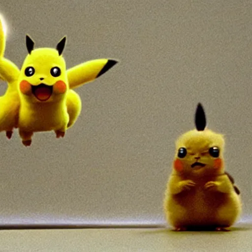 Image similar to live action pikachu in the matrix