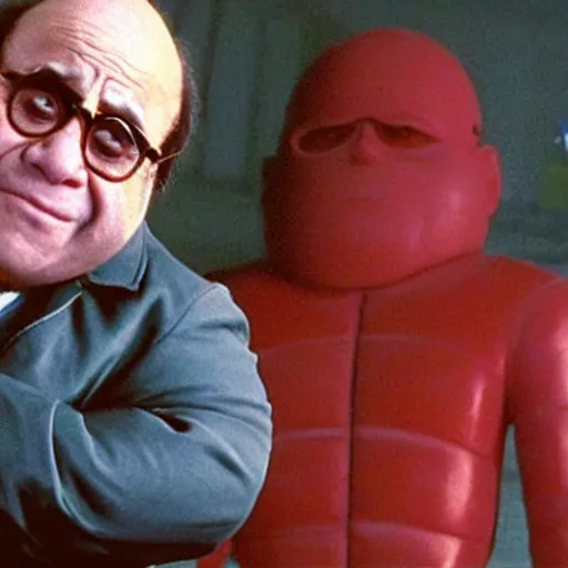 Prompt: a screenshot of Danny Devito in Akira