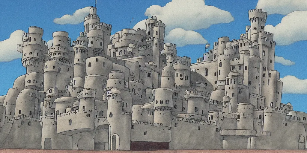 Image similar to spirited away castle drawn by de chirico