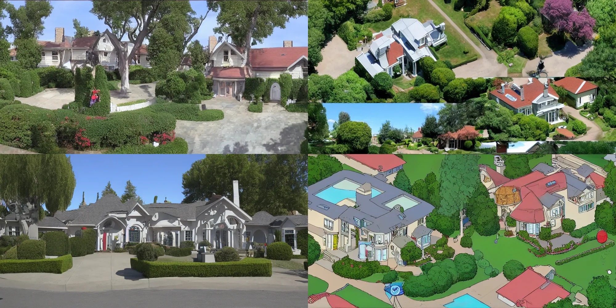 Prompt: Google street-view of the Family Guy house