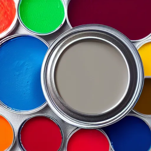 Image similar to can of paint, minimal, modern, colors, mix