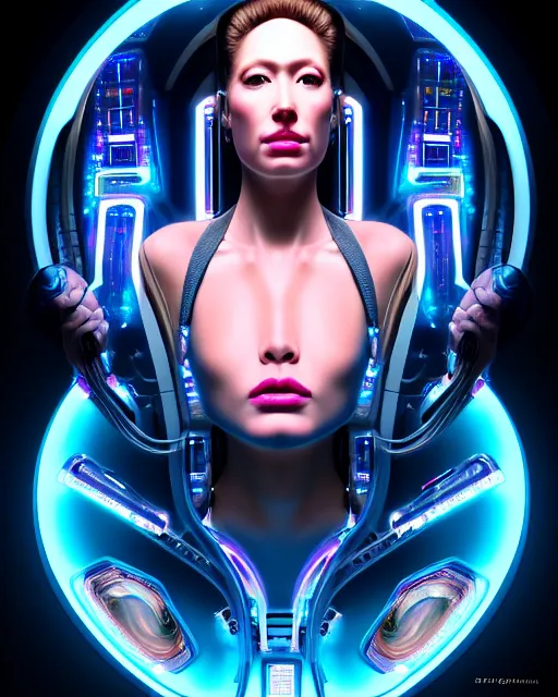 Image similar to beauty woman in holograms of alien artifacts, electrical case display, total recall tech, , ultrarealistic, dramatic lighting, electrical details, high details, 4k, 8k, best, accurate, trending on artstation, artstation, photorealism, ultrarealistic, digital painting, style of Tristan Eaton Stanley Artgerm and Hajime Sorayama, Caravaggio, Boris Vallejo