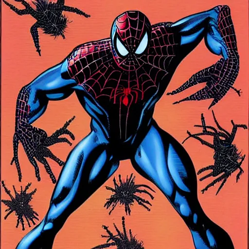 Image similar to symbiote spiderman, raimi suit!!!, todd mcfarlane